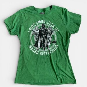 Star Wars Green Graphic T-Shirt St Partrick’s Day